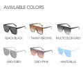 New Fashion Large Frame Sunglasses Multi-colored Large Rim Glasses Hundred Match Sunglasses Female. 