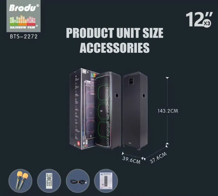 Bts-2272%20Karaoke%20Portable%20Speaker%20Rgb%20Light%20Triple%2012%20Inch%20Subwoofer%20Party%20Speaker%20Bt%20Usb%20Tf%20Mp3%20Partybox%20Wireless%20Microphones%20(BT,%20TWS,%20TF,%20USB,%20MIC%20JACK,%20FM)%20-%20Image%207