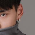 Earings for men hikaw for boys Personality Korean Hip Hop Geometry Boy Hoop Earring Circle Earring Fashion Jewelry Alloy. 