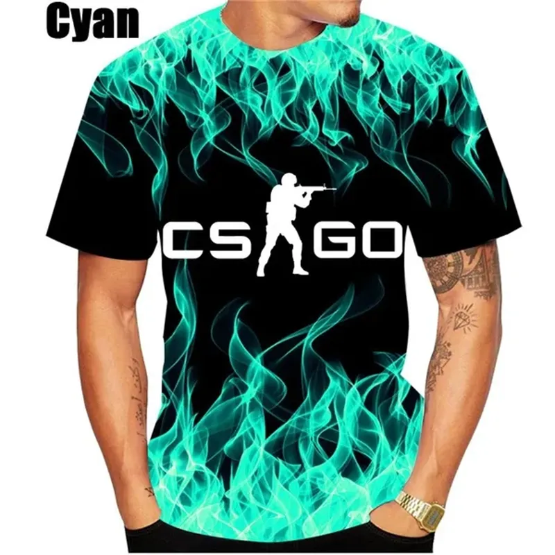 Csgo Shirts New CS GO Game Player Men's T Shirt Csgo Counter Strike 3D