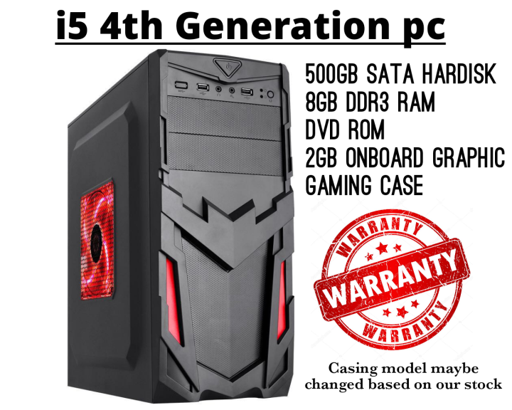 I5 4th Generation 8GB Gaming PC_i5 4th Gen PC_500GB Hardisk_DVD Rom_Computer_Gaming PC