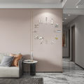 3D Wall Clock Mirror Wall Stickers Creative DIY Wall Clocks Removable Art Decal Sticker Home Living Room Decor 1Set. 