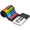 1 PCS Digital Keyboard Flexible Roll Up Piano with Loud Speaker Electronic Hand Roll Piano for Music Lovers Beginners 49 Keys Multicolor. 