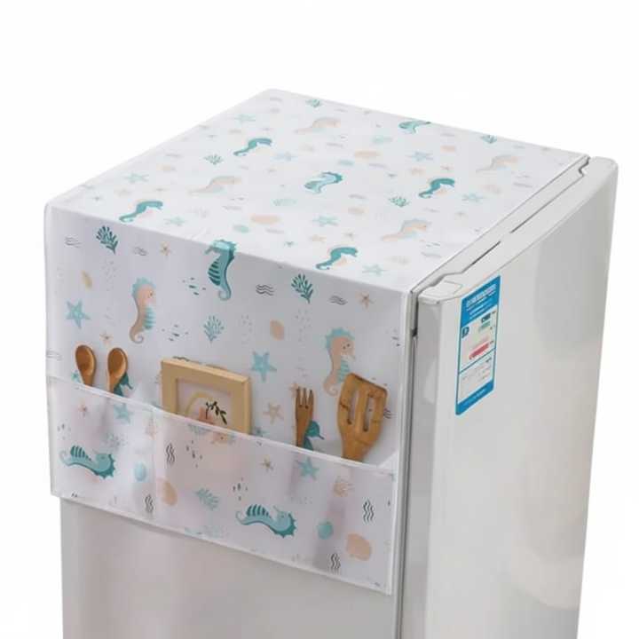 Waterproof Fridge Cover Set with Pockets – Dustproof Top Protection for ...