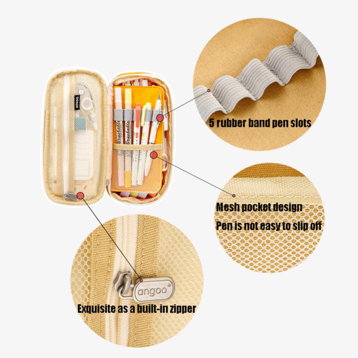 Elegant%20Pen%20Sleeve%20Large%20Capacity%20Pen%20Case%20High-quality%20Stationery%20Storage%20Trendy%20Pencil%20Holder%20Pencil%20Pouch%20-%20Image%204