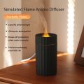 Portable Moisturize Water Sprayer Colorful Night Light Flame Humidifier Aroma Diffuser Atmosphere Light Timed Shutdown. 