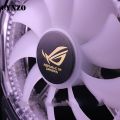 Computer 12CM Case Fan Stickers for AORUS/ROG/MSI Gold-plated Chassis Decorative Stickers DIY PC Accessories 3pcs. 