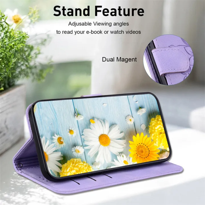 Leather%20Case%20For%20Tecno%20Camon%2020%20Pro%205G%20CK8n%20Cover%20for%20Tecno%20Camon%2019%2017%20Pro%20Neo%201718%20P%2018i%20Premier%20Phone%20Capa%20Flower%20Wallet%20Case%20-%20Image%202