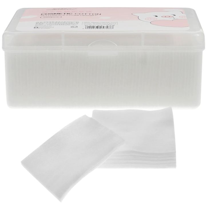 1000pcs%20in%201%20Box%20White%20Makeup%20Remover%20Wash%20Face%20Cotton%20Pads%20Disposable%20Cotton%20Puff%20Cleansing%20Wipes%20Thin%20Facial%20Cotton%20Care%20-%20Image%204