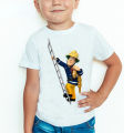 Children Cartoon Fireman Sam Printed Funny T Shirt Kids Summer Tops Baby Girls Boys Great Casual T-Shirt. 