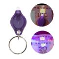 【Miga Plaza】UV Mini Keychain LED Flashlight UV Light Key Ring Light Torch Portable ID Currency Passports Detector. 