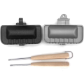 3X Hot Dog Toaster , Double-Sided Sandwich Baking Pan, Cheese Maker Sandwich Maker Flip Pan,Camping Frying Pan. 