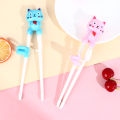 Cartoon Animal Head Chopsticks Children Eating Training Baby Learning Chopsticks Dounp. 