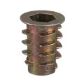20 pieces M6x 15mm hexagon socket screw thread insert nut for wood. 
