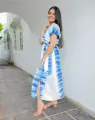 Silvia Batik Dress - Blue. 