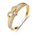 Luxury Infinite Love Rings for Women Engagement Wedding Ring Fashion Female Promise Rings Wedding Band Anniversary Gift Jewelry. 