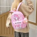 Sweet Nylon Kuromi Backpack Cinnamoroll Pompompurin Children School Bag Kt Cat Cartoon Knapsack Kids Pack. 
