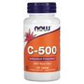 NOW Foods C 500 with Rose Hips, 100 Tablets. 