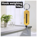 50Kg Portable Luggage, Shop and Kitchen Heavy Duty Scale Pocket Weighing Hanging Fishing Hook Scale. 