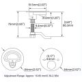 Pull 316 Stainless Steel Boat Cam Latch Polished Finish Adjustable Marine Latch Flush Lift Latch Marine Ship. 