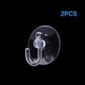 1/2Pcs Window Glass Wall Hooks Transparent Vacuum Suction Cup Hook Strong Suction Cups for Kitchen Supplies. 