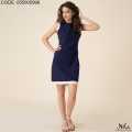 NILS Women's Blue Short Dress (AILA SLEEVELESS DRESS). 