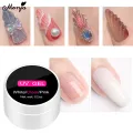 Monja 15Ml නියපොතු දීර්ඝ කිරීම් තුඩු, රෝස සුදු, ඉක්මන් ගොඩනැගීම, නියපොතු කලාව, UV Led ජෙල් නියපොතු Form තුඩු පොලිෂ් DIY මැනිකියුර් මෙවලම. 