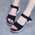 【ALLGOOD】Women's Flat sandals Korean Version Fashion Casual Flying Weave Sports Sandals. 