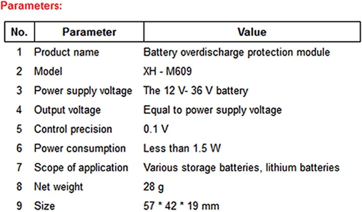 XH-M609%20Low%20voltage%20cutoff%20disconnect%20module%20XH%20M609%20Battery%20cut-off%20Discharge%20protection%20module%20-%20Image%204