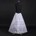 【WEJA】Fashion 3 Hoops Long Dress Gown Crinoline Petticoat Underskirt Slip for-Bride. 