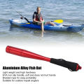 Aluminium Alloy Fish Bat, High Hardness Fishing Bat Lanyard Design Comfortable Grip with EVA Non Slip Handle for Outdoor Kayak Fishing. 