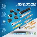 Audio Adapter Converter XLR Female Male / 3.5mm Mini / 6.5mm Big Stereo Mono RCA Headphone Plug Jack. 