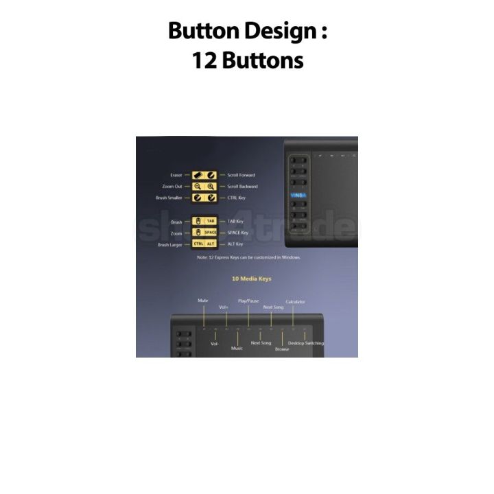 VINSA%201060plus%20Digital%20Drawing%20Pad%20Micro%20USB%20Signature%20Graphics%20Drawing%20Pen%20Tablet%20Game%20Battery-Free%20Stylus%20Free%20OTG%20-%20Image%206