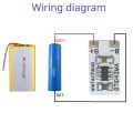 1-Cell LI-ON LI-PO LED P/V Detection Module Mini 3.7V 4.2V Power Voltage Indicator for 18650 26650 4680 Charge Discharge. 