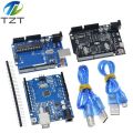 1 Set Uno R3 Official Box Atmega16u2mega328p Chip For Arduino Uno R3 Development Board Usb Cable. 