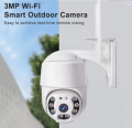 Real 3 MegaPixel WIFI Outdoor PTZ Wireless IP Camera CCTV with motion Tracking and Alarm setting. 