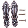 7 Day Tablet Pill Boxes with Metal Curtain Tassel Tie Back Tieback Mini Wall Hooks 2PCS Red Bronze. 