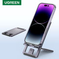 UGREEN Cell Phone Stand for Desk Adjustable Aluminum Alloy Phone Holder Dock for iPhone 14 Plus/iPhone 14 Pro Max 13 12 Pro Max Xiaomi Foldable Mobile Phone Holder Stand. 