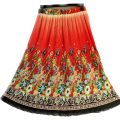 Women's Printed Pleated Midi Skirts in Multiple Designs. 