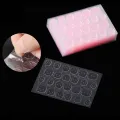 240Pcs Transparent Fake Nails Pink Jelly Double Sided Adhesive Ultra-Thin Tape Creek. 