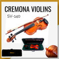 CREMONA High Quality Violins (SV-140) 4/4 Full Size With Oblong Hard Case. 