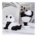 Panda Figurines For Interior Universal Cell Mobile Phone Stand Holder Modern Resin Sculpture Statue Home Office Desk Decor. 