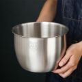 Kitchen Stainless Steel 304 Mixing Bowl Deep Design Cooking Baking Cake Bread Salad Kitchen Mixer Bowl, 2800ML. 