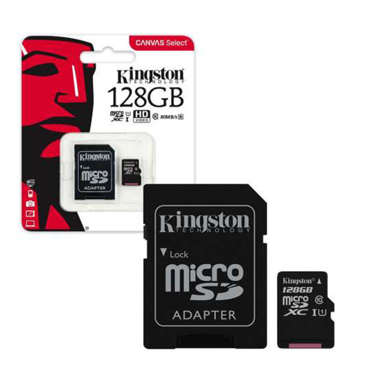 Kingston Class 10 Micro SD XC 128GB Memory Card TF Card