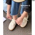 Soft Training Shoes Breathable All-Matching New Product Women's Casual Step-on 2024 Flat Shoes De Light Argan Summer 』. 