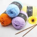 50 Grams/Ball Baby Milk Cotton Yarn For Hand Knitting Crochet Worsted Wool Thread Colorful Eco-dyed DIY Needlework. 
