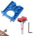 Concealed Hinge Jig Forstner Bit Sets-35mm Hinge Hole Cutter for Cabinet Hinges and Mounting Plates. 