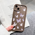 UCUC for Samsung A15 4G / A15 5G Back Cover Crystal Butterfly Ladder Camera Soft Rubber Protection Phone Case. 