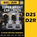 2pcs D2S D2R D4S D4R 70W/90W 30800LM LED Headlight Bulb Canbus Turbo LED Two Sided CSP Chip Direct to Xenon Lights Plug and Play XID to LED. 