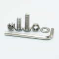 A2 304 Stainless Steel Screw Hex Socket Screw Nut Washer M2 M3 M4 M5 M6 Hexagon Metric Thread Machine Allen Bolt Assortment Kit. 